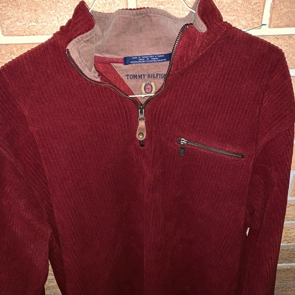 Tommy Hilfiger Vintage 90’s polyester red sweater - Picture 1 of 5